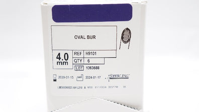 ConMed H9101RH Oval Bur,Reduced Hood 4.0mm - Box of 6